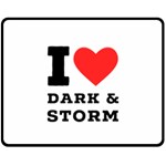 I love dark and storm Fleece Blanket (Medium) 60 x50  Blanket Front