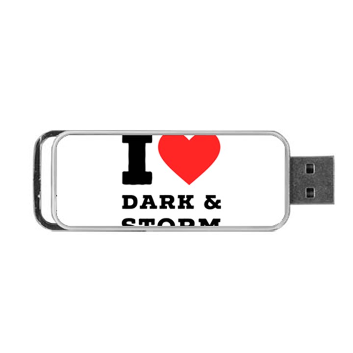 I love dark and storm Portable USB Flash (One Side)