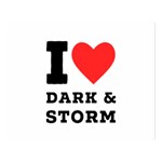 I love dark and storm Two Sides Premium Plush Fleece Blanket (Large) 80 x60  Blanket Front