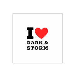 I Love Dark And Storm Satin Bandana Scarf 22  X 22  by ilovewhateva