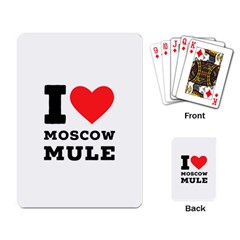 I Love Moscow Mule Playing Cards Single Design (rectangle) by ilovewhateva