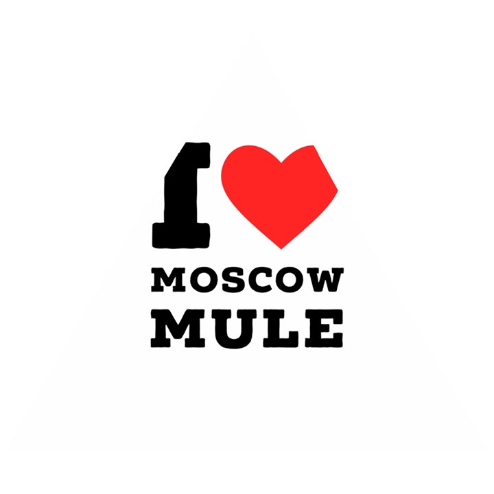 I love Moscow mule Wooden Puzzle Triangle