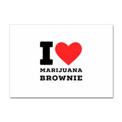 I Love Marijuana Brownie Sticker A4 (100 Pack) by ilovewhateva