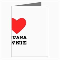 I Love Marijuana Brownie Greeting Cards (pkg Of 8) by ilovewhateva