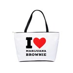 I love marijuana brownie Classic Shoulder Handbag Back