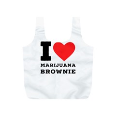 I Love Marijuana Brownie Full Print Recycle Bag (s) by ilovewhateva