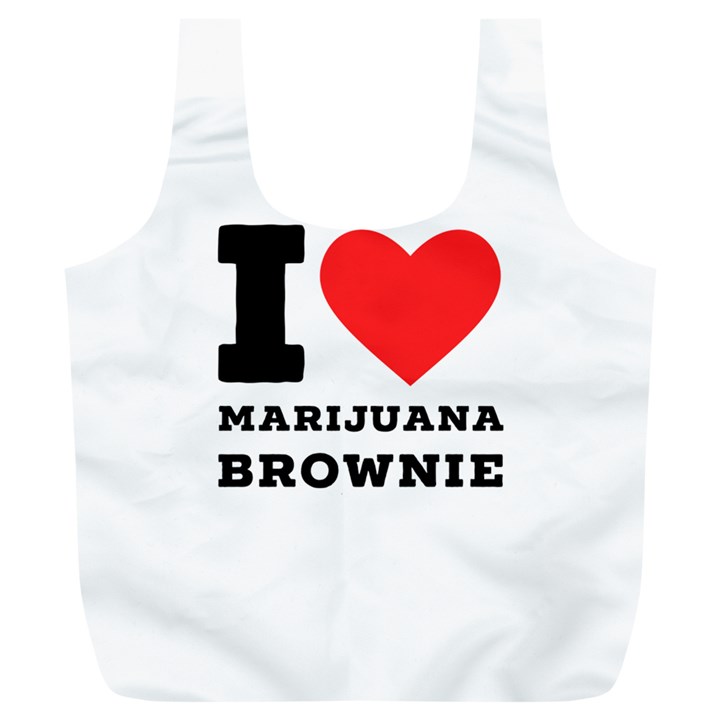 I love marijuana brownie Full Print Recycle Bag (XL)