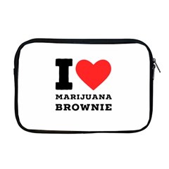 I Love Marijuana Brownie Apple Macbook Pro 17  Zipper Case by ilovewhateva