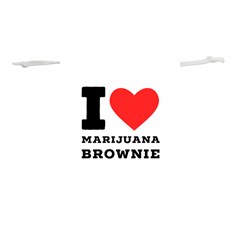 I Love Marijuana Brownie Lightweight Drawstring Pouch (s) by ilovewhateva