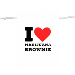 I Love Marijuana Brownie Lightweight Drawstring Pouch (xl) by ilovewhateva