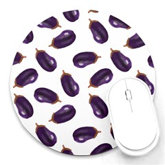 Eggplant Round Mousepad by SychEva