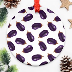 Eggplant Ornament (round) by SychEva