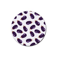 Eggplant Rubber Coaster (round) by SychEva