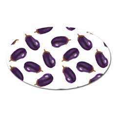 Eggplant Oval Magnet