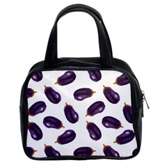 Eggplant Classic Handbag (two Sides) by SychEva