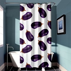 Eggplant Shower Curtain 36  X 72  (stall)  by SychEva