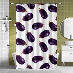 Eggplant Shower Curtain 48  X 72  (small)  by SychEva