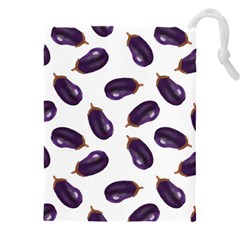 Eggplant Drawstring Pouch (5xl) by SychEva