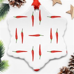 Pepper Snowflake Ornament (two Sides)