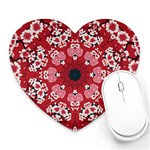 Traditional Cherry blossom  Heart Mousepad Front