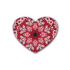 Traditional Cherry Blossom  Rubber Coaster (heart) by Kiyoshi88