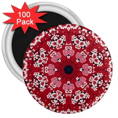 Traditional Cherry Blossom  3  Magnets (100 Pack) by Kiyoshi88