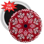 Traditional Cherry blossom  3  Magnets (100 pack) Front