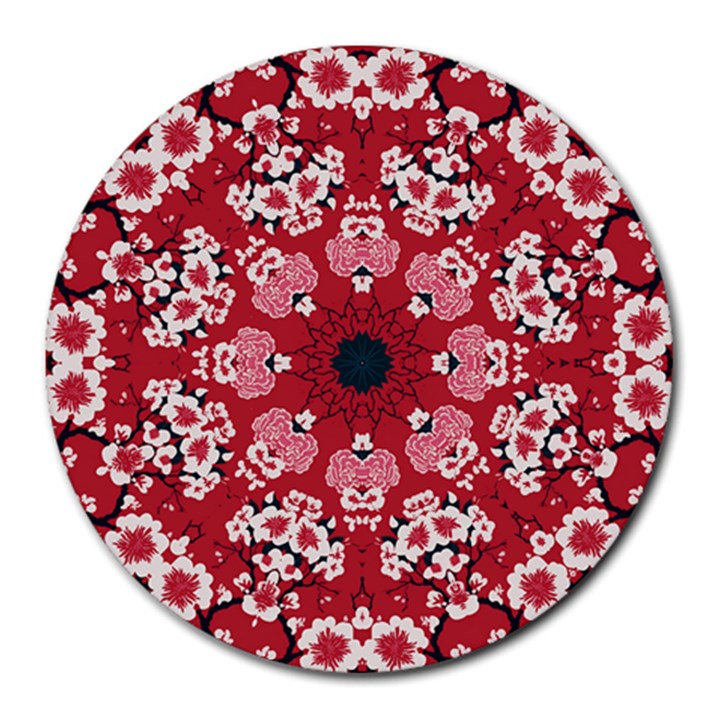 Traditional Cherry blossom  Round Mousepad