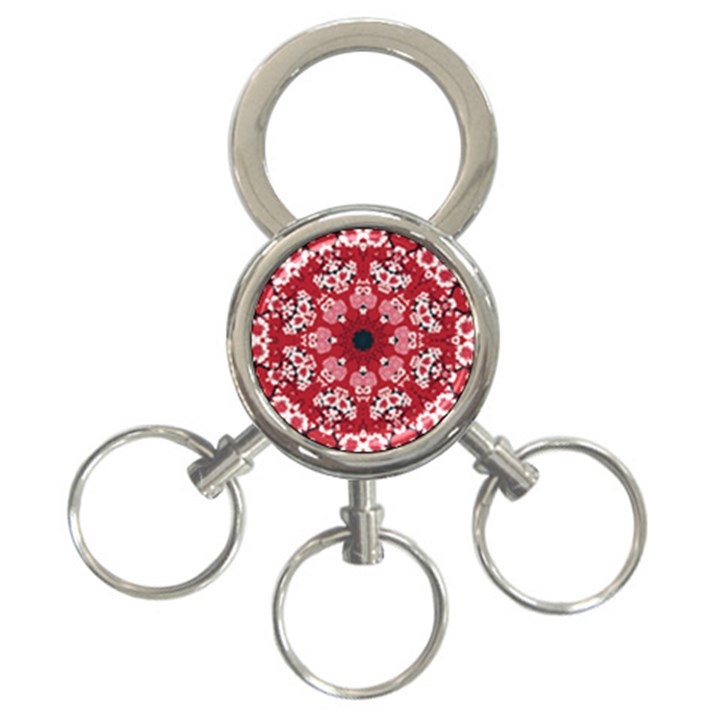 Traditional Cherry blossom  3-Ring Key Chain