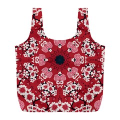 Traditional Cherry Blossom  Full Print Recycle Bag (l) by Kiyoshi88