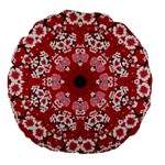 Traditional Cherry blossom  Large 18  Premium Flano Round Cushions Back