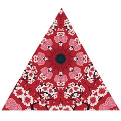 Traditional Cherry Blossom  Wooden Puzzle Triangle