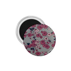 Traditional Cherry Blossom On A Gray Background 1 75  Magnets by Kiyoshi88