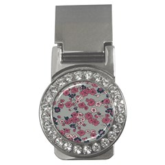 Traditional Cherry Blossom On A Gray Background Money Clips (cz)  by Kiyoshi88