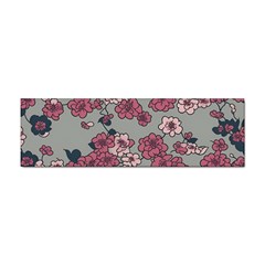 Traditional Cherry Blossom On A Gray Background Sticker (bumper) by Kiyoshi88