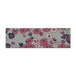 Traditional cherry blossom on a gray background Sticker (Bumper) Front