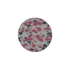 Traditional Cherry Blossom On A Gray Background Golf Ball Marker (4 Pack) by Kiyoshi88