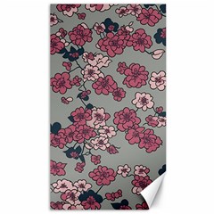 Traditional Cherry Blossom On A Gray Background Canvas 40  X 72  by Kiyoshi88