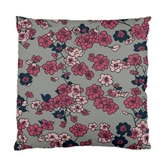 Traditional Cherry Blossom On A Gray Background Standard Cushion Case (one Side) by Kiyoshi88