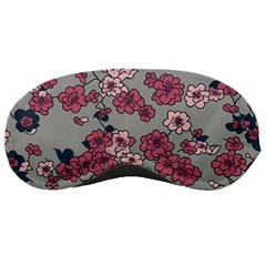 Traditional Cherry Blossom On A Gray Background Sleeping Mask