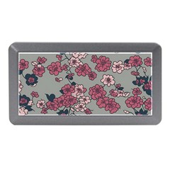 Traditional Cherry Blossom On A Gray Background Memory Card Reader (mini) by Kiyoshi88