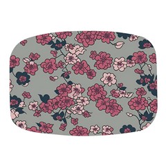 Traditional Cherry Blossom On A Gray Background Mini Square Pill Box by Kiyoshi88