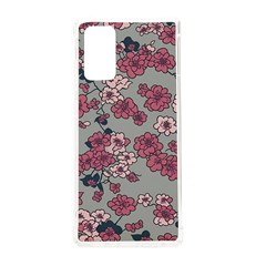 Traditional Cherry Blossom On A Gray Background Samsung Galaxy Note 20 Tpu Uv Case by Kiyoshi88