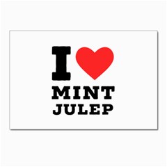 I Love Mint Julep Postcard 4 x 6  (pkg Of 10) by ilovewhateva