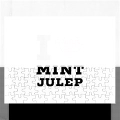 I Love Mint Julep Rectangular Jigsaw Puzzl by ilovewhateva