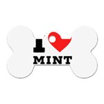 I love mint julep Dog Tag Bone (Two Sides) Front