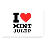 I love mint julep Large Doormat 30 x20  Door Mat