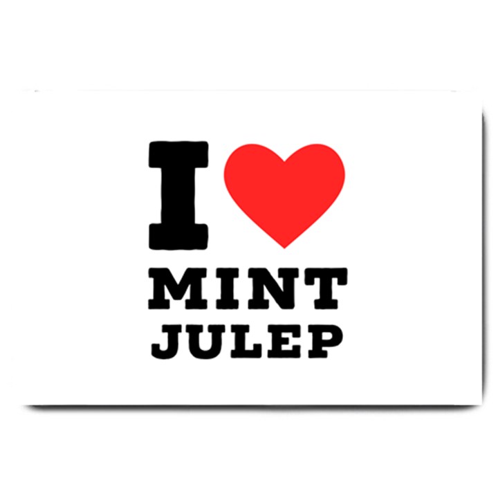 I love mint julep Large Doormat