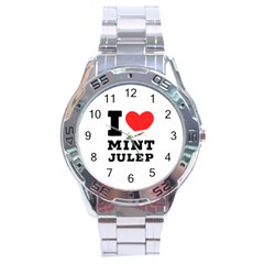 I Love Mint Julep Stainless Steel Analogue Watch by ilovewhateva