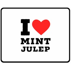 I Love Mint Julep Two Sides Fleece Blanket (medium) by ilovewhateva